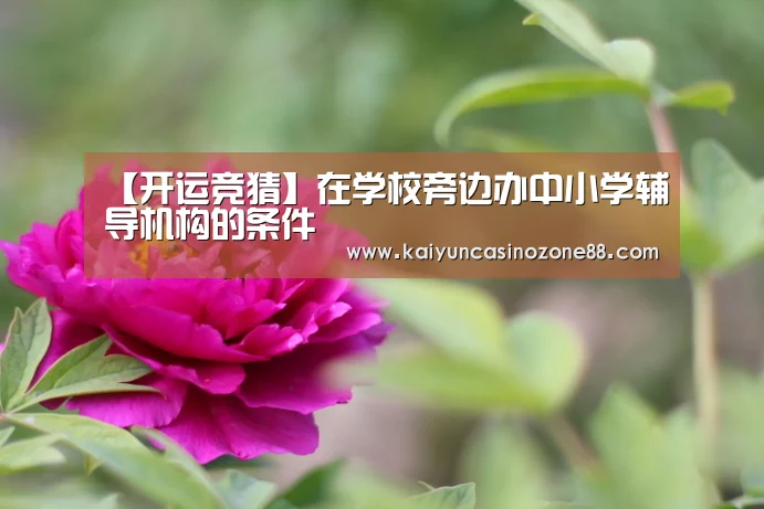 【开运竞猜】在学校旁边办中小学辅导机构的条件